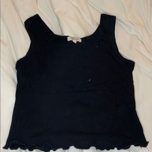 Black cropped tank Mixology